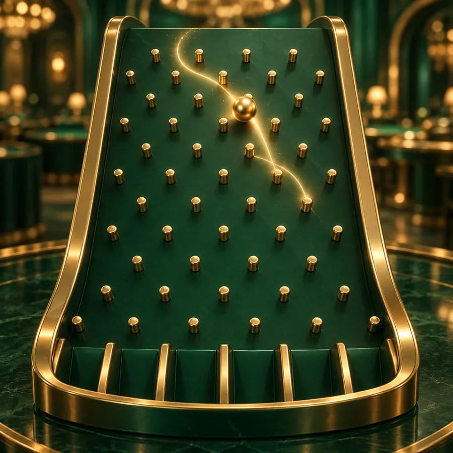 The Tumble: earn balls at the table, drop them here