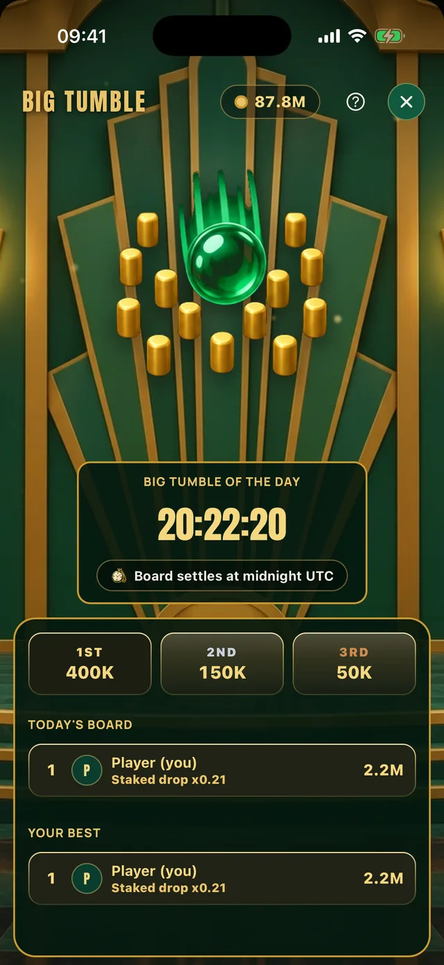 Big Tumble of the day